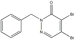 2-benzyl-4,5-dibromopyridazin-3(2H)-one Structure