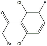 2-bromo-1-(2,6-dichloro-3-fluorophenyl)ethan-1-one 구조식 이미지