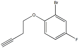 2-bromo-1-(but-3-ynyloxy)-4-fluorobenzene Structure