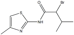 2-bromo-3-methyl-N-(4-methyl-1,3-thiazol-2-yl)butanamide 구조식 이미지