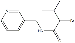 2-bromo-3-methyl-N-(pyridin-3-ylmethyl)butanamide 구조식 이미지