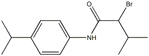 2-bromo-3-methyl-N-[4-(propan-2-yl)phenyl]butanamide 구조식 이미지