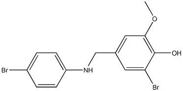 2-bromo-4-{[(4-bromophenyl)amino]methyl}-6-methoxyphenol Structure