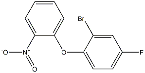 2-bromo-4-fluoro-1-(2-nitrophenoxy)benzene 구조식 이미지