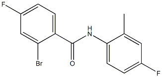 2-bromo-4-fluoro-N-(4-fluoro-2-methylphenyl)benzamide 구조식 이미지