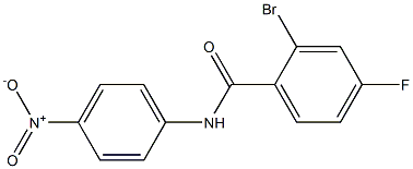 2-bromo-4-fluoro-N-(4-nitrophenyl)benzamide Structure