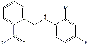 2-bromo-4-fluoro-N-[(2-nitrophenyl)methyl]aniline 구조식 이미지