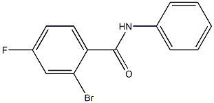 2-bromo-4-fluoro-N-phenylbenzamide Structure