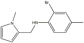 2-bromo-4-methyl-N-[(1-methyl-1H-pyrrol-2-yl)methyl]aniline Structure