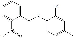 2-bromo-4-methyl-N-[(2-nitrophenyl)methyl]aniline Structure