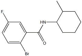 2-bromo-5-fluoro-N-(2-methylcyclohexyl)benzamide 구조식 이미지