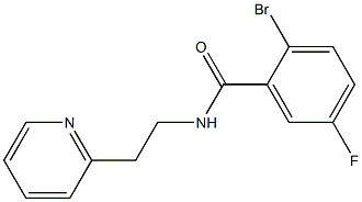 2-bromo-5-fluoro-N-(2-pyridin-2-ylethyl)benzamide Structure