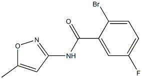 2-bromo-5-fluoro-N-(5-methylisoxazol-3-yl)benzamide Structure