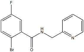 2-bromo-5-fluoro-N-(pyridin-2-ylmethyl)benzamide Structure