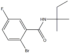 2-bromo-N-(1,1-dimethylpropyl)-5-fluorobenzamide Structure