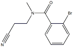 2-bromo-N-(2-cyanoethyl)-N-methylbenzamide 구조식 이미지