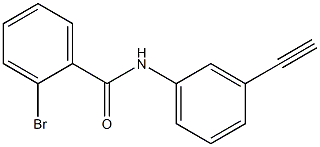 2-bromo-N-(3-ethynylphenyl)benzamide 구조식 이미지