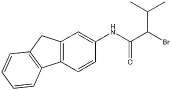 2-bromo-N-(9H-fluoren-2-yl)-3-methylbutanamide 구조식 이미지