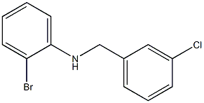 2-bromo-N-[(3-chlorophenyl)methyl]aniline 구조식 이미지