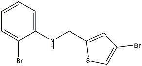 2-bromo-N-[(4-bromothiophen-2-yl)methyl]aniline Structure