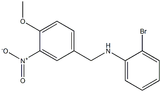 2-bromo-N-[(4-methoxy-3-nitrophenyl)methyl]aniline 구조식 이미지