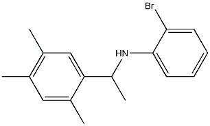 2-bromo-N-[1-(2,4,5-trimethylphenyl)ethyl]aniline Structure