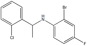 2-bromo-N-[1-(2-chlorophenyl)ethyl]-4-fluoroaniline 구조식 이미지