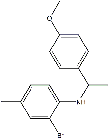 2-bromo-N-[1-(4-methoxyphenyl)ethyl]-4-methylaniline 구조식 이미지