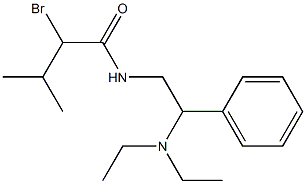 2-bromo-N-[2-(diethylamino)-2-phenylethyl]-3-methylbutanamide Structure