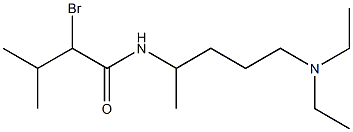 2-bromo-N-[5-(diethylamino)pentan-2-yl]-3-methylbutanamide Structure