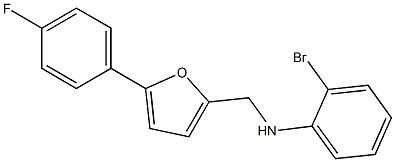 2-bromo-N-{[5-(4-fluorophenyl)furan-2-yl]methyl}aniline 구조식 이미지