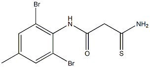2-carbamothioyl-N-(2,6-dibromo-4-methylphenyl)acetamide Structure
