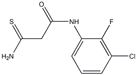 2-carbamothioyl-N-(3-chloro-2-fluorophenyl)acetamide Structure