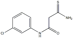 2-carbamothioyl-N-(3-chlorophenyl)acetamide 구조식 이미지