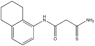 2-carbamothioyl-N-(5,6,7,8-tetrahydronaphthalen-1-yl)acetamide 구조식 이미지