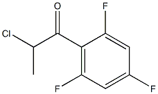 2-chloro-1-(2,4,6-trifluorophenyl)propan-1-one 구조식 이미지