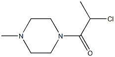 2-chloro-1-(4-methylpiperazin-1-yl)propan-1-one Structure