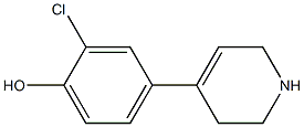 2-chloro-4-(1,2,3,6-tetrahydropyridin-4-yl)phenol 구조식 이미지