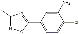 2-chloro-5-(3-methyl-1,2,4-oxadiazol-5-yl)aniline 구조식 이미지