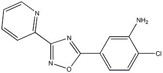 2-chloro-5-[3-(pyridin-2-yl)-1,2,4-oxadiazol-5-yl]aniline 구조식 이미지