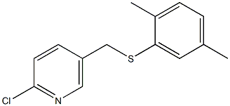 2-chloro-5-{[(2,5-dimethylphenyl)sulfanyl]methyl}pyridine Structure