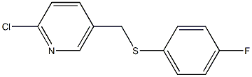 2-chloro-5-{[(4-fluorophenyl)sulfanyl]methyl}pyridine Structure