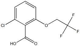 2-chloro-6-(2,2,2-trifluoroethoxy)benzoic acid Structure