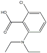 2-chloro-6-(diethylamino)benzoic acid 구조식 이미지