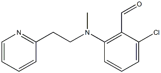 2-chloro-6-{methyl[2-(pyridin-2-yl)ethyl]amino}benzaldehyde 구조식 이미지