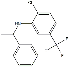 2-chloro-N-(1-phenylethyl)-5-(trifluoromethyl)aniline Structure