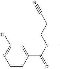 2-chloro-N-(2-cyanoethyl)-N-methylpyridine-4-carboxamide Structure