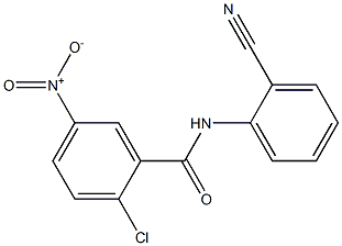 2-chloro-N-(2-cyanophenyl)-5-nitrobenzamide 구조식 이미지