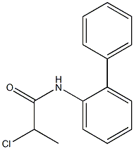 2-chloro-N-(2-phenylphenyl)propanamide 구조식 이미지