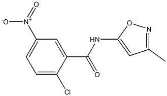 2-chloro-N-(3-methyl-1,2-oxazol-5-yl)-5-nitrobenzamide Structure